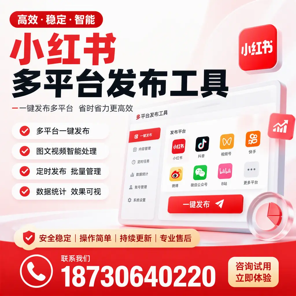 小红书多平台发布工具在 吉安 的应用与优势解析